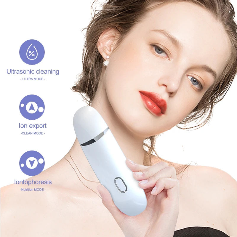 Multi Home Function Ultrasonic Skin Scrubber Remover Blackhead Deep Face Cleaning Peeling Facial Scrubber Pore Acne Cleaner