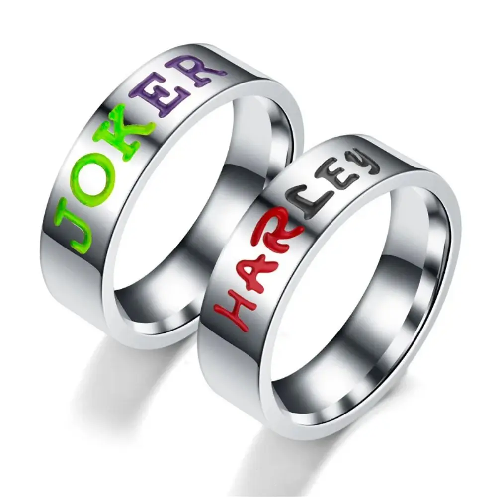 High Quality Stainless Steel Ring JOKER HARLEY Couple Ring For Fashion Women Man Punk Jewelry Party Gift - Image 6