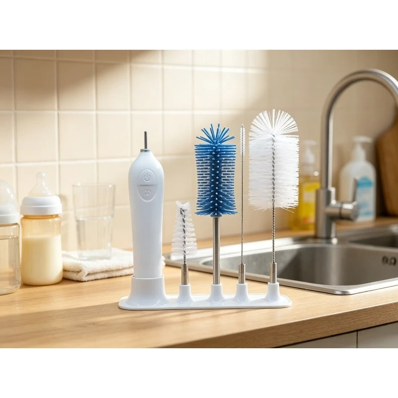 Cordless Electric Spin Scrubber with 3 Replaceable Brush Heads for Bathroom Kitchen Tile Glass Bottle Cleaning Tool