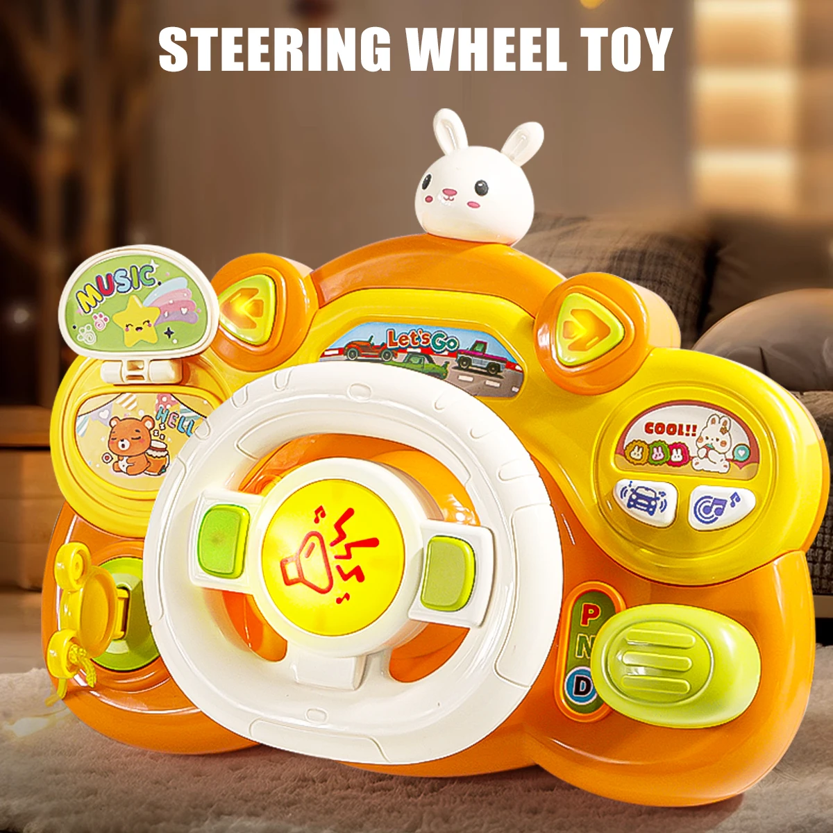 เพลงของเล่นพวงมาลัย,จําลองขับรถพวงมาลัยเสียงของเล่นมัลติฟังก์ชั่การเรียนรู้การศึกษาของขวัญสําหรับเด็ก