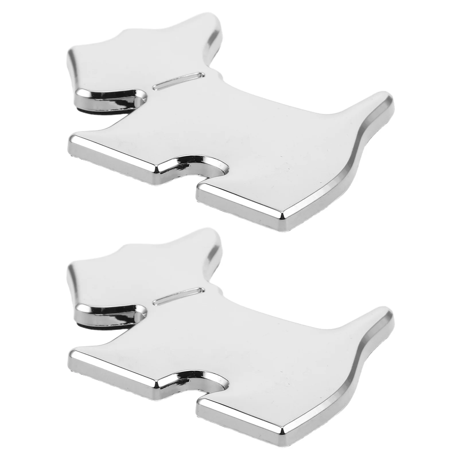 

2Pcs Dog Auto Car Sticker Metal Decals Vehicle Decoration Pet Scratch Cover Automotive Exterior Accessories Metal Stickers