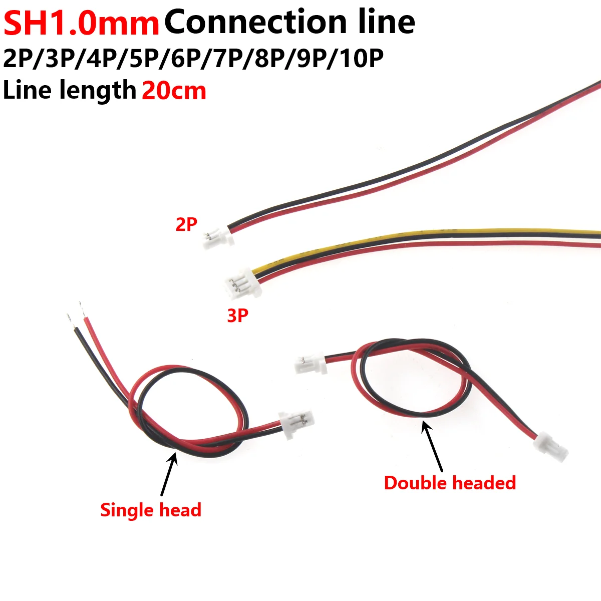 5/10pcs SH1.0mm pitch terminal cable Electronic cable Cable Harness single-ended double-ended 2P3P4P5P6P7P8P9P10P