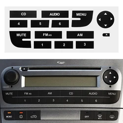 Autocollant de réparation de bouton de panneau de CD radio, limitation de voiture, accessoires pour Fiat Grand Punto Linea