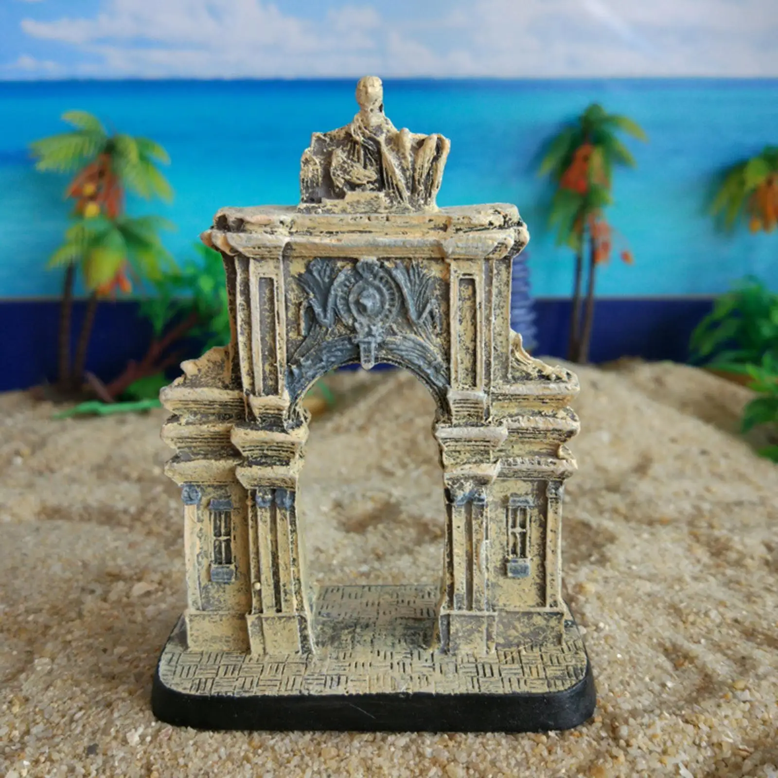 Resin Mini Model Figurine Landmark Building Toy for Desk Souvenir Decoration