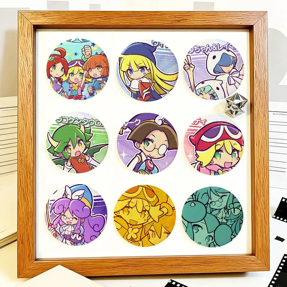 Game Puyo Pop Fever Round Badge Creative Brooch Clothing Backpack Accessories Lapel Pin