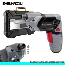 SHENHAOXU Eccentric Electric Screwdriver Cordless Mini Drill Rechargeable  Lithium Battery Power Tools Household Maintenance