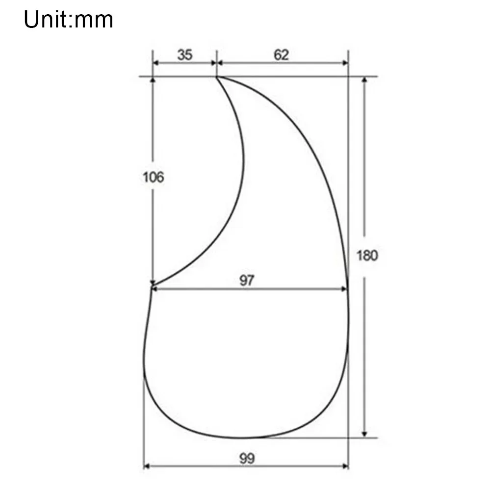 Soundhole-Mounted Celluloid Pickguard for Acoustic Guitar Replacement Scratch Guard Featuring Self-Adhesive Backing