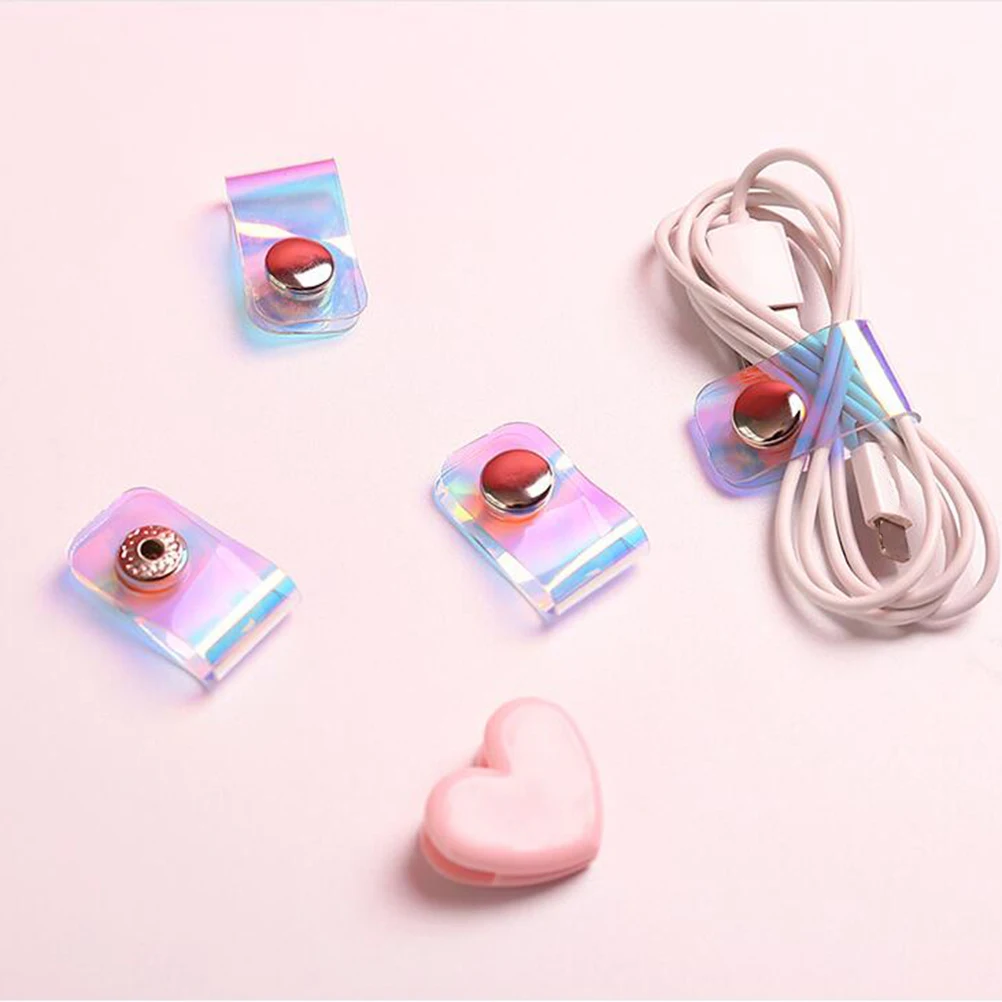 

4pcs Storage Clip Winder Clamp Line Storage Clip Clips Organizer Earphone Winder Holder Portable Reusable