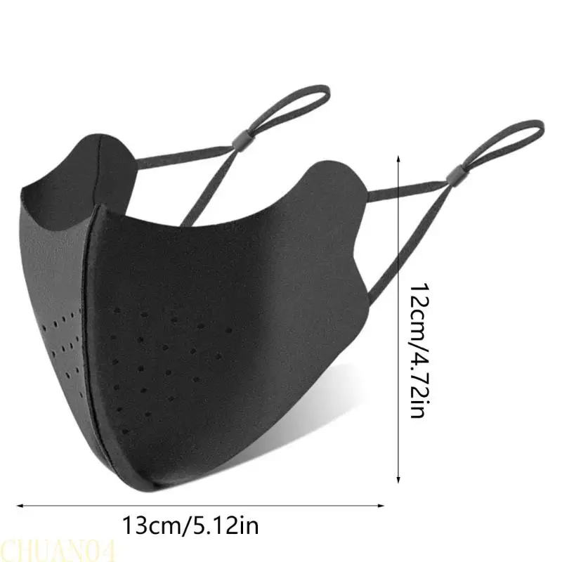 قناع وجه قابل للتمدد A1A2 للحماية من الشمس، تصميم مقاوم للرياح، خفيف الوزن لركوب الدراجات