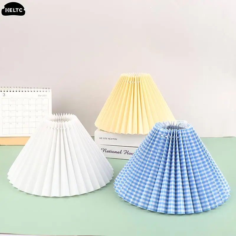 1PC HOT SALE Pleated Lampshade Light Cover Japanese Style Fabric Table Lamp Ceiling Decor Lamp Covers Shades Lighting Accessorie