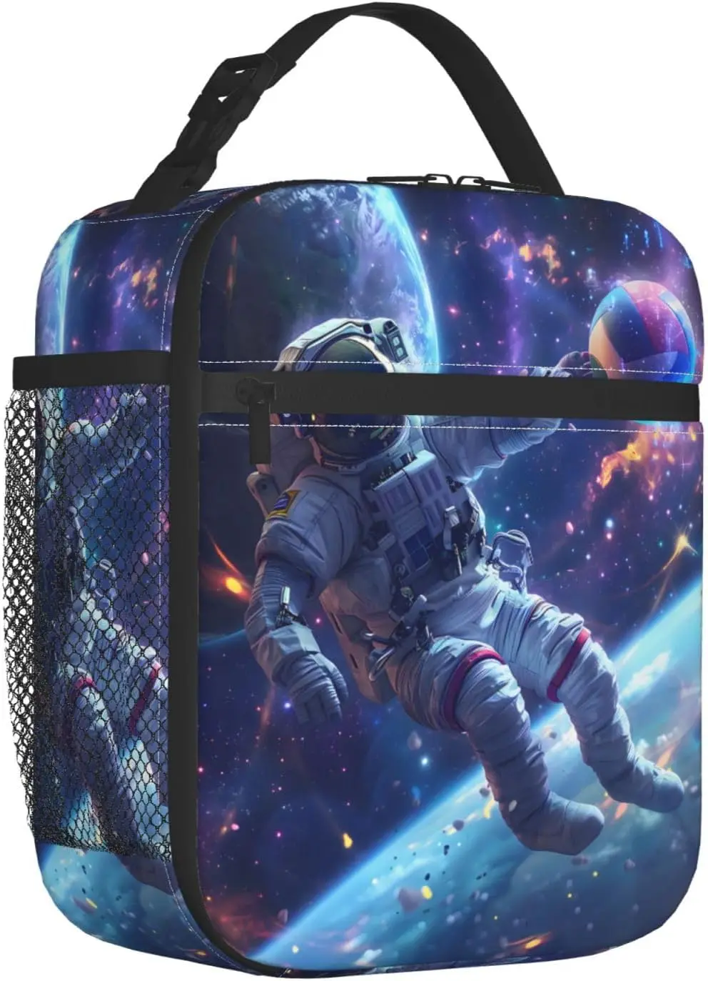 Lancheira com tema espacial de astronauta