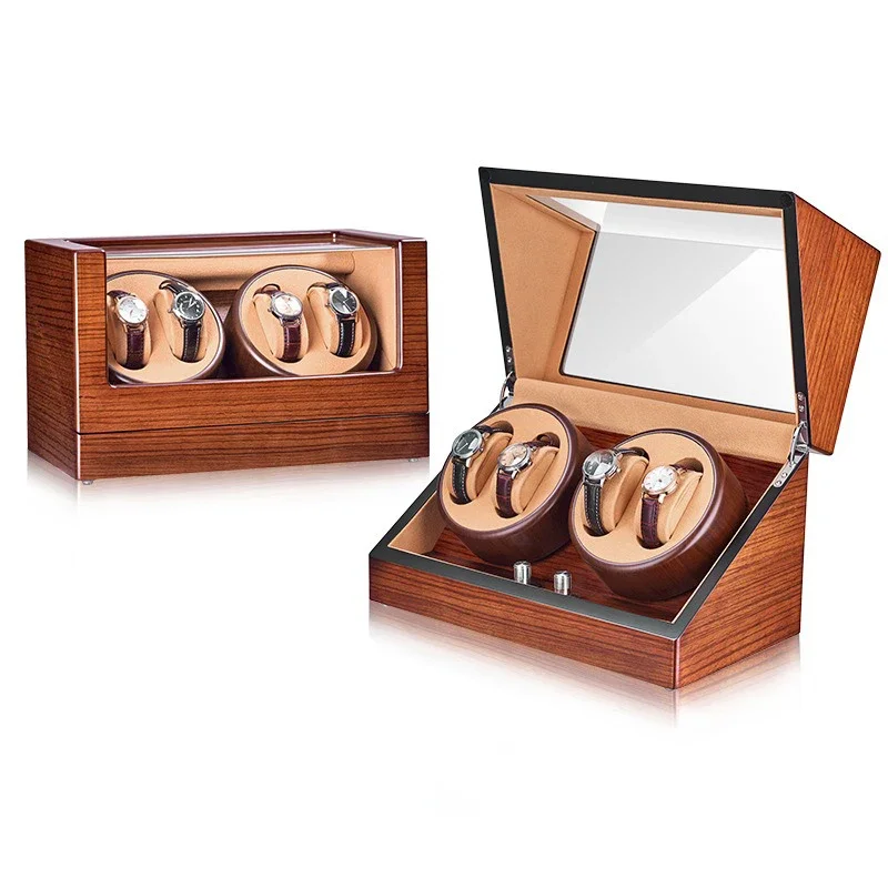 Electric Watch Winder Motor Mechanical Watches Box with Automatic Winding Stand Rotating Mobile Display Case Men's Storage Boxes