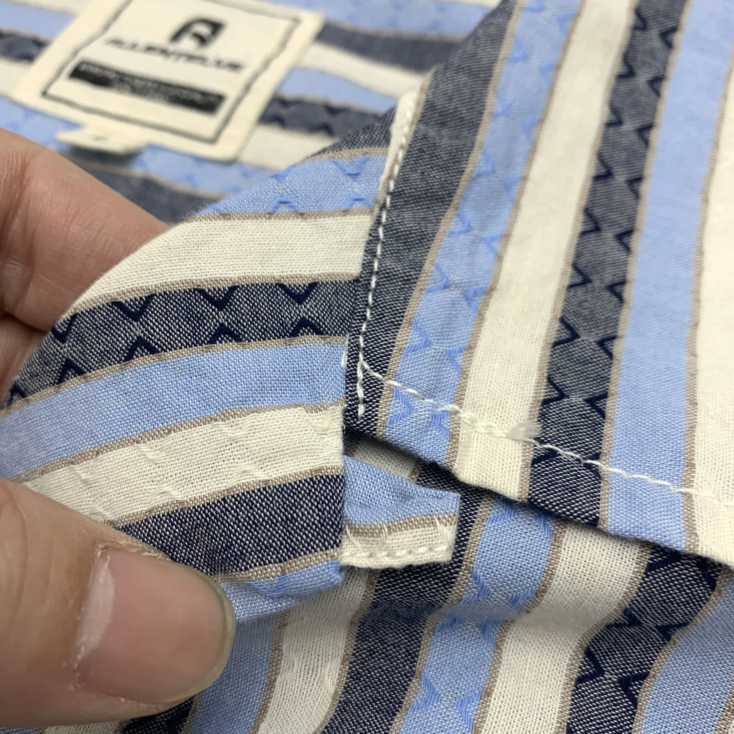 

Cotton Striped ort Sve irt Loose Fit Cuban Collar Men's Retro Japanese Sle Summer irt Women's Top f Sve irt