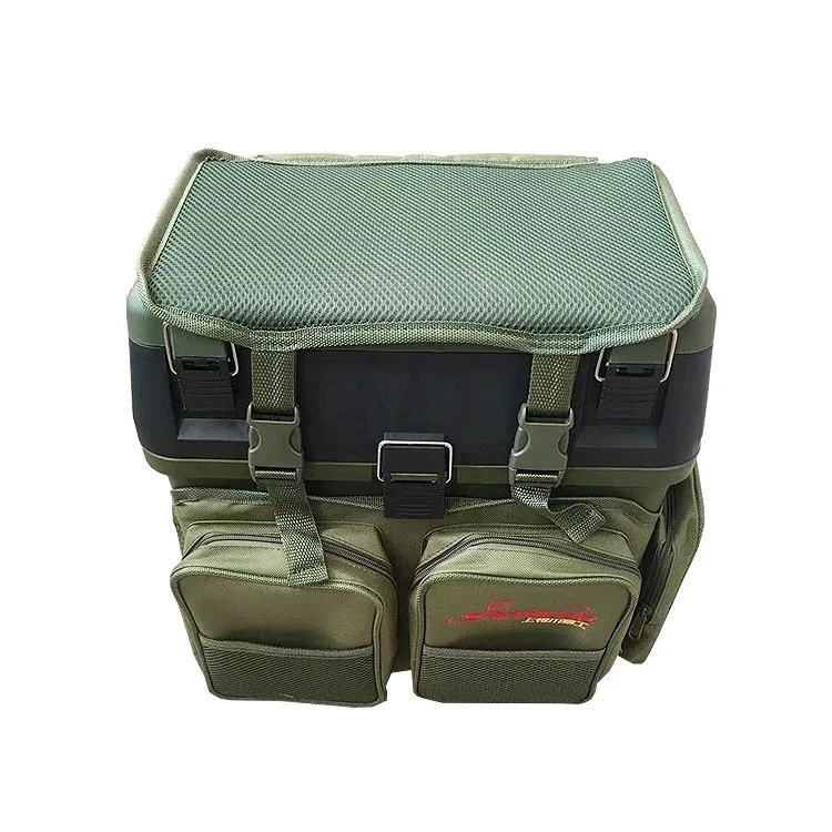 Quick delivery In Stock  Multifunction seat people plastic fishing lures box storage fishing tackle  boxes with backpack