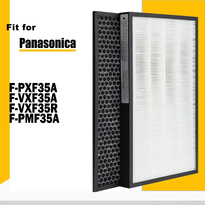 Replacement HEPA and Active Carbon Filter F-ZXFP35X F-ZXFD35X for Panasonic F-PXF35A F-VXF35A F-VXF35R F-PMF35A Air Purifier