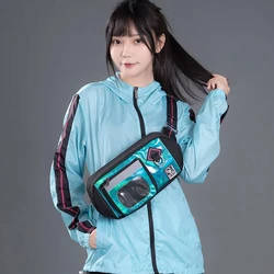 moeyu Anime Hatsune Miku Figure kawaii Model Toys outdoors Running series Chest bag crossbody bag Cosplay props Gifts