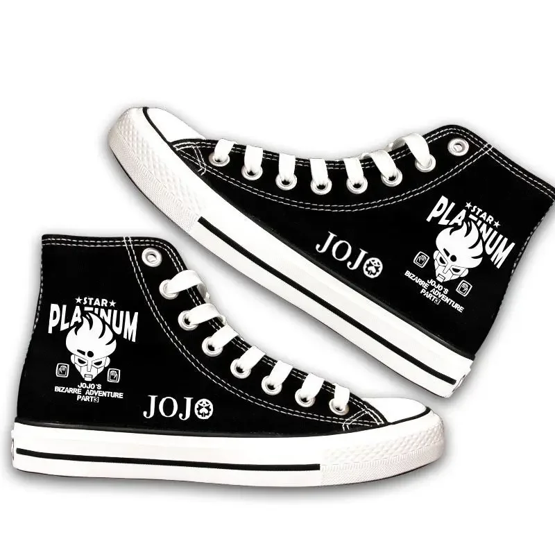 JoJo's Bizarre Adventure Canvas shoes Anime Sneakers Casual Cosplay Costume High Top Kawaii Y2k JOJO Accessories