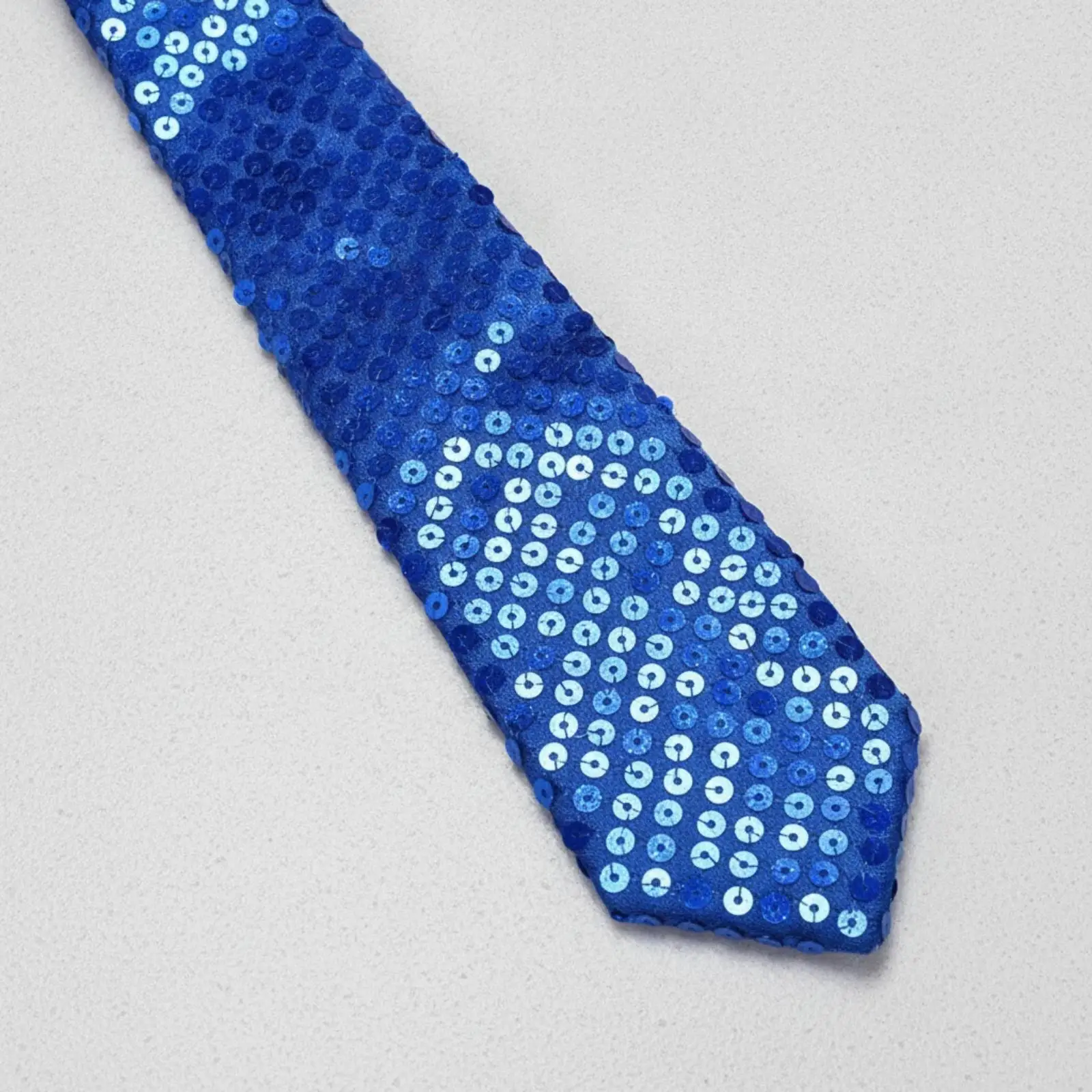 Sparkling Sequin Necktie Adults Narrow Silky Tie Formal Party Stage Performance Gift with Sequins Yarn Polyester