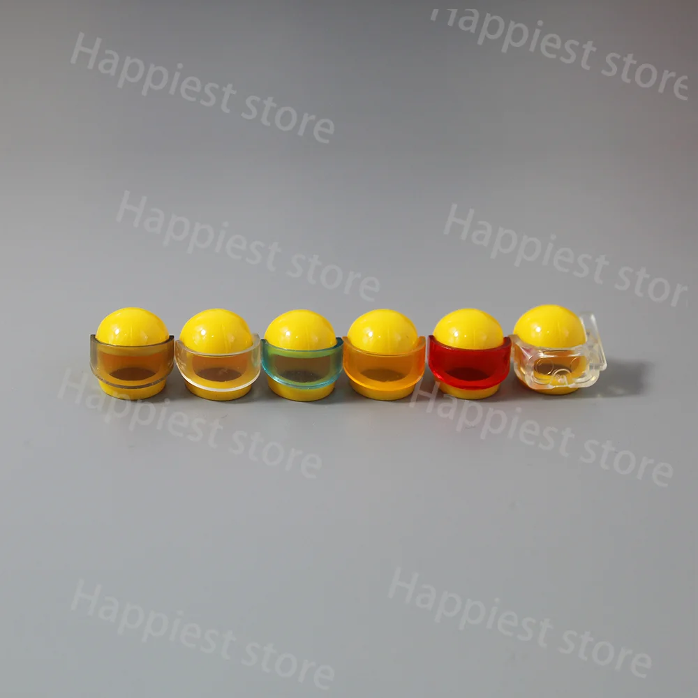 Motorcycle Helmet Baseball Cap Building Bricks Fencing Mask Compatible Accessories Block Toy  Children Gift view 5