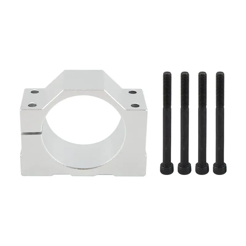 Limited Stock-FF Spindle Clamp Motor Bracket, Aluminum Bracket Clamp With 4 Screws For CNC Engraving Machine Motor Mounting Brac