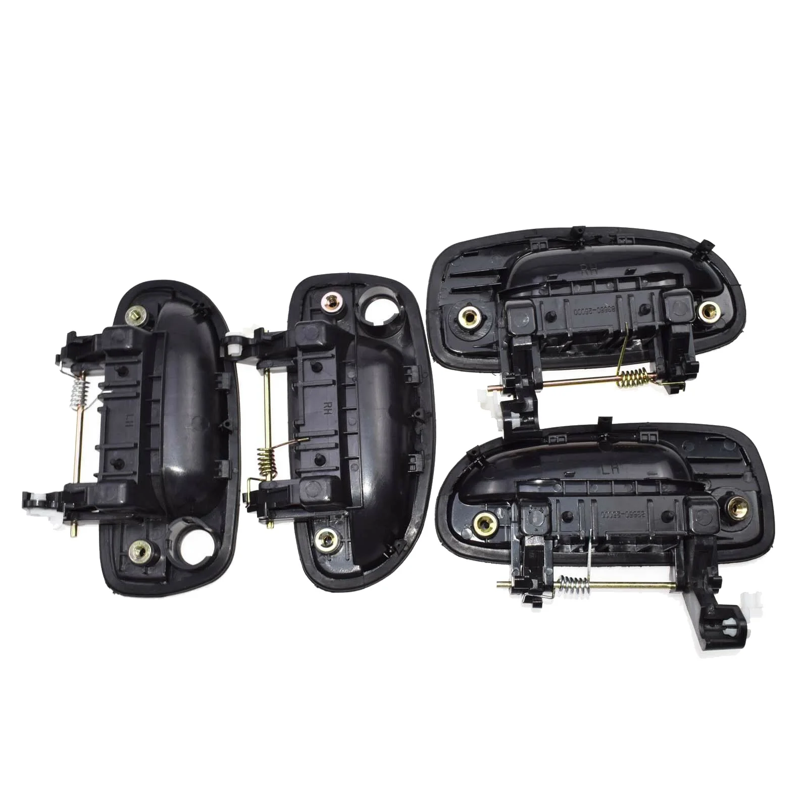 

NEW-4PCS (передняя задняя левая правая) наружная внешняя ручка двери черная для Hyundai Accent 2000-2005 Новый