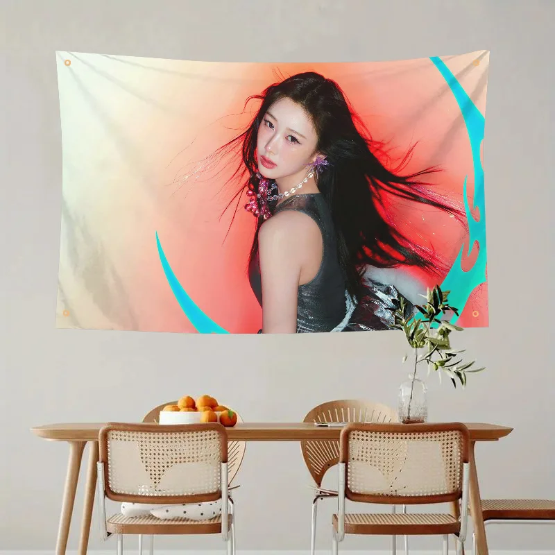 علم ألبوم Giselle Armageddon ، علم ديكور الغرفة ، أعلام ديكورات خارجية للغرف ، راية بأربعة فتحات ، 1 قائقي #2