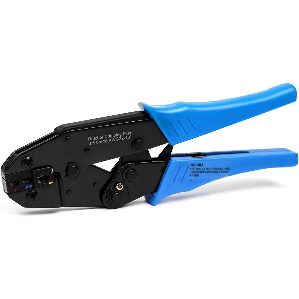 Profissionais Terminais de Fio Isolados Conectores Ratcheting Crimper Fio Ferramenta Crimp Alicadores de Crimpagem 2010awg 56 Mm2 Hs30j