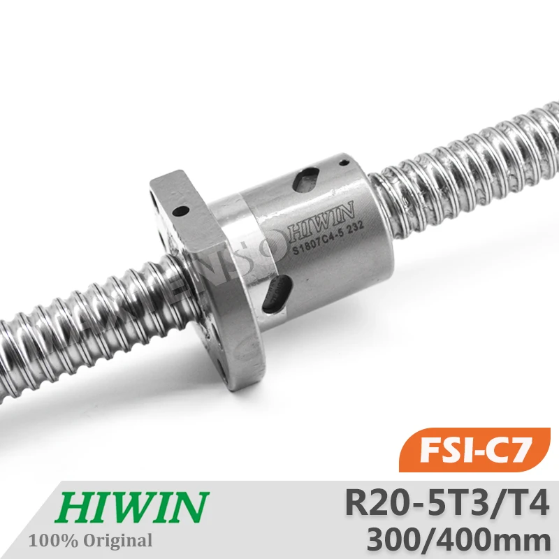 HIWIN FSI Ball Screw 2005 C7 Ball Nut R20 Lead 5mm CNC Industrial Machinery 300 400mm High Precision TBI Spindle SFU2005 CNC