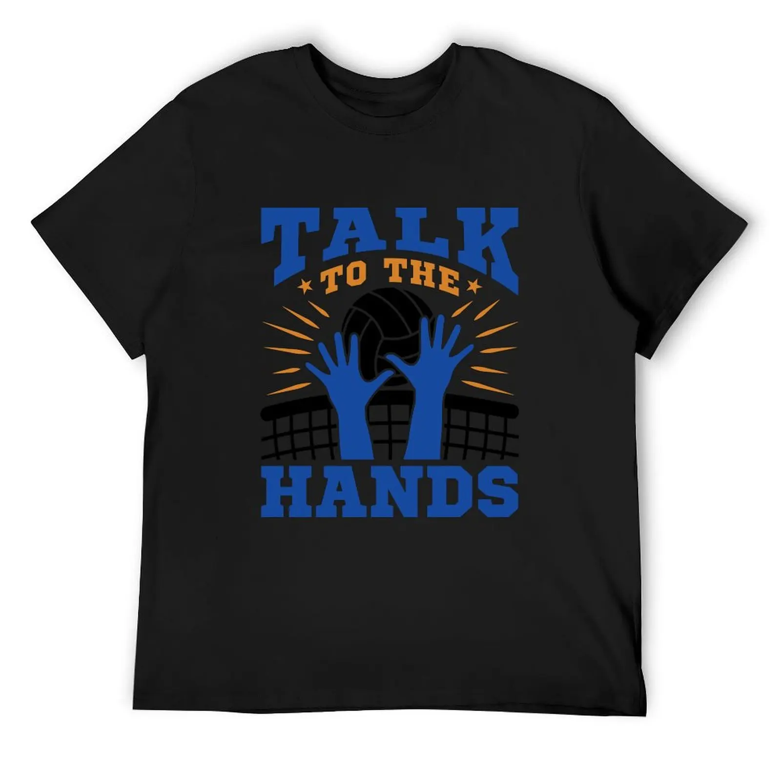 

Talk to the Hands Funny Volleyball Player T-Shirt oversizeds Luxury man mens shirts graphic tee