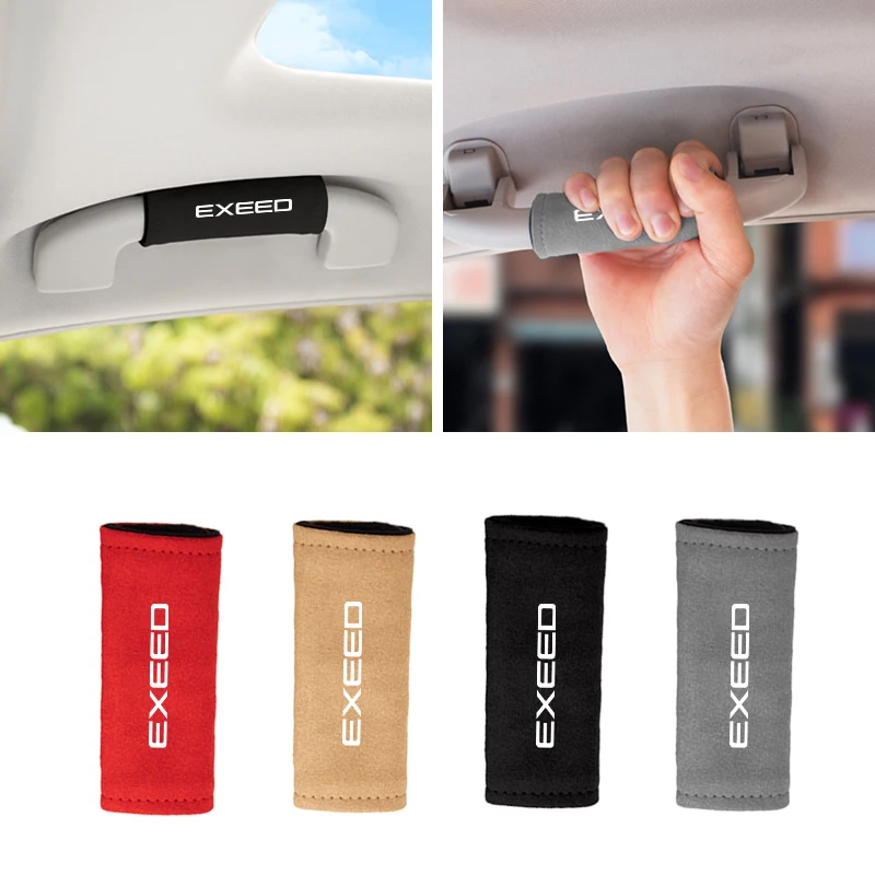 Для Chery Exeed TXL TX VX RX LX C-DM замшевый автомобильный подлокотник для крыши, внутренняя ручка для защиты от внешнего света, аксессуары для интерьера автомобиля