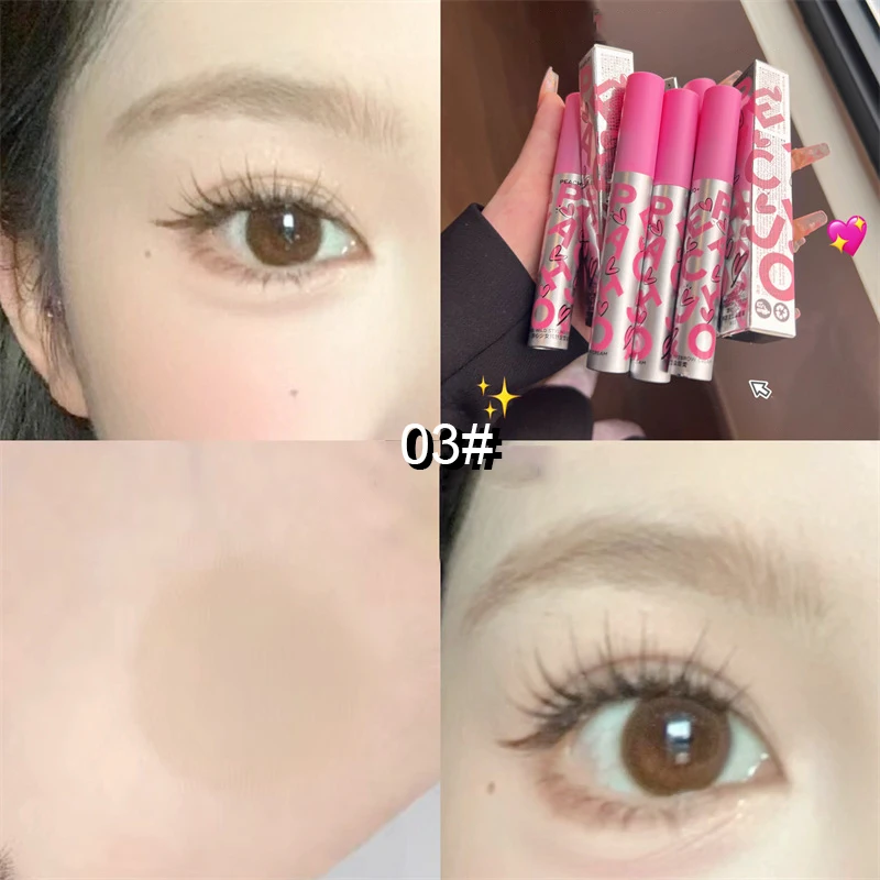 PEACH JO+Pink Cover Small Comb Eyebrow Dyeing Cream Shallow Eyebrow Anti dizziness Long lasting Eyebrow Powder