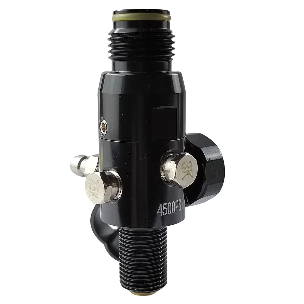 Magnetventil M18X1.5 or 5/8-18UNF Thread 4500psi HPA Air Tank Regulator with Output 800psi 1800psi Cylinder Pressure Reducing Valve Pneumatik — Detail 4