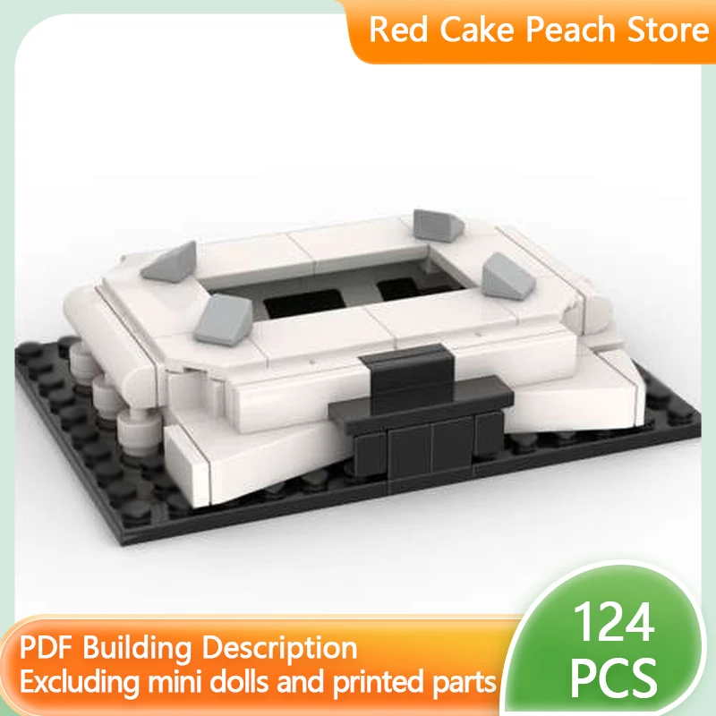 

Модель городской улицы MOC, строительные блоки, современный большой стадион, модульная технология, детские праздничные подарки, конструктор, игрушки для сборки
