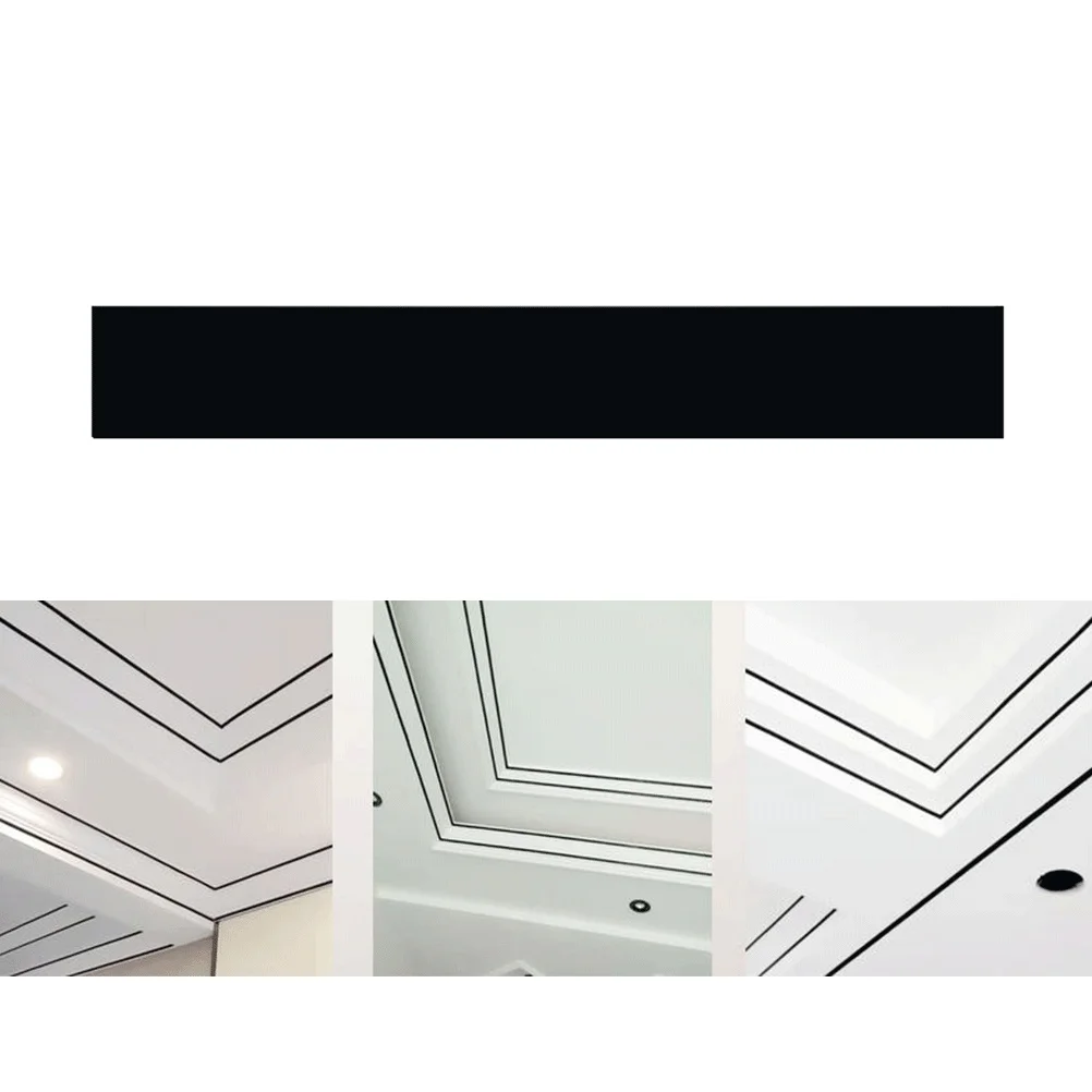 

Stone Gypsum Line Black Creative Wall Edges Sticker for Living Room Bedroom Background Wall Decoration Home Decor Sticker