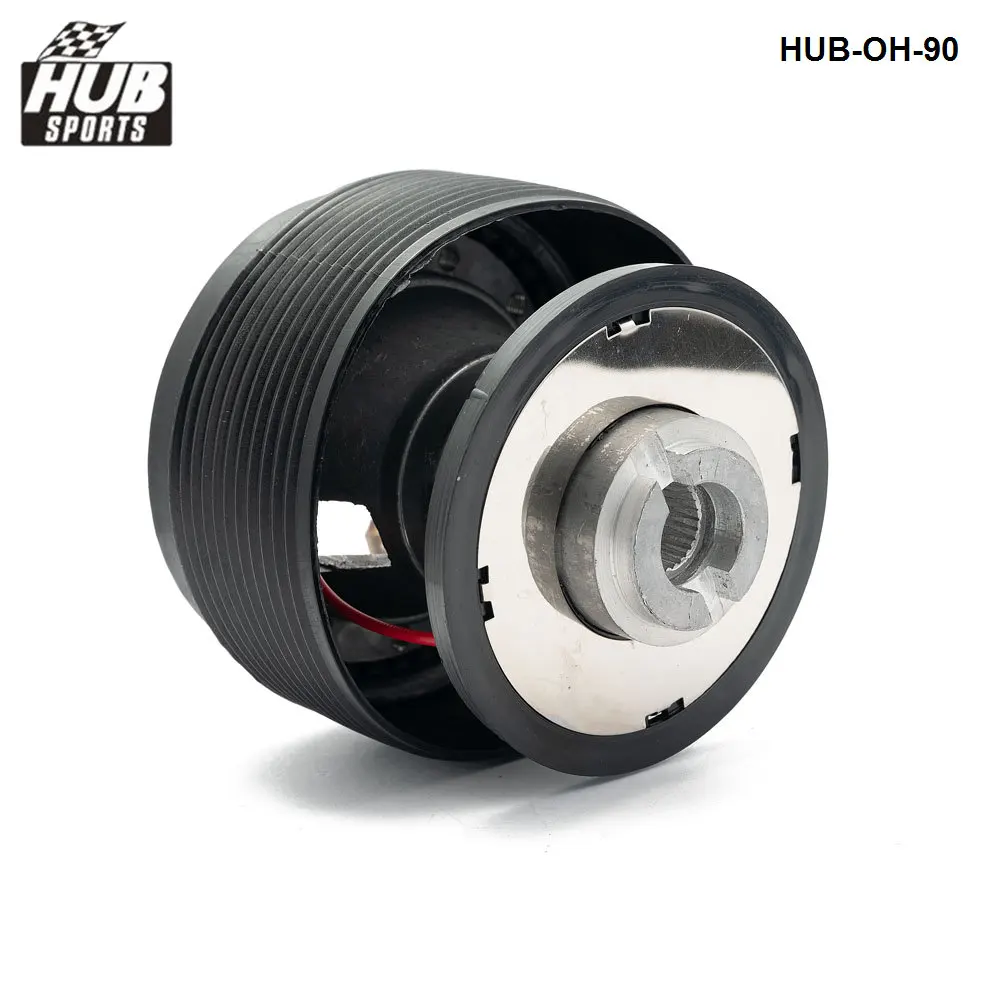 Racing Steering Wheel Hub Adapter Boss Kit For Honda Civic 88-91/ Integra 90-93 Fit 6-Hole Steering Wheel Black HUB-OH-90