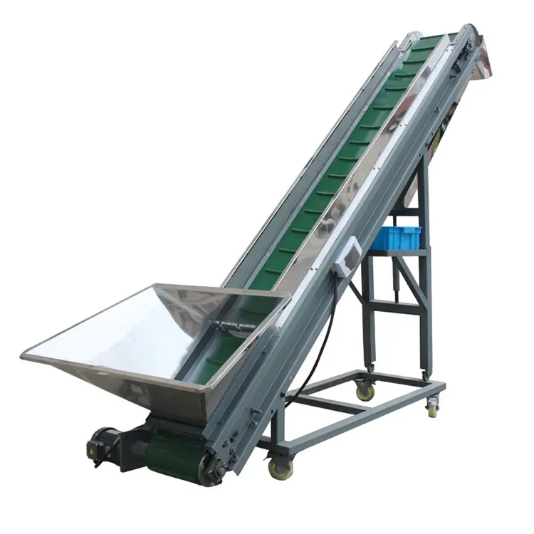 Fully Automatic Waste Plastic Material Feeder Plastic Belt Grain Conveyor