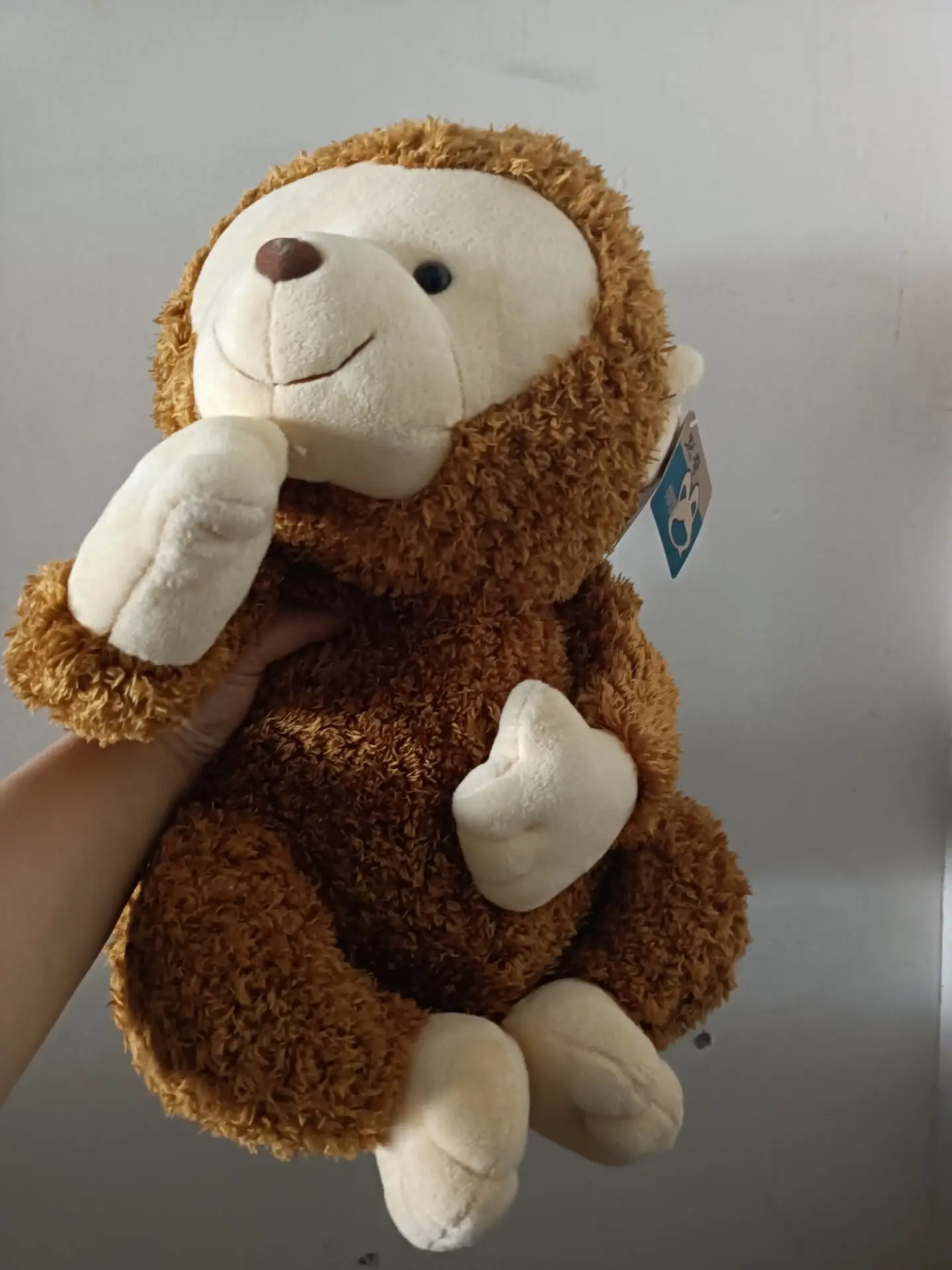 

lovely plush yellow monkey toy high quality stuffed monkey doll gift about 40cm