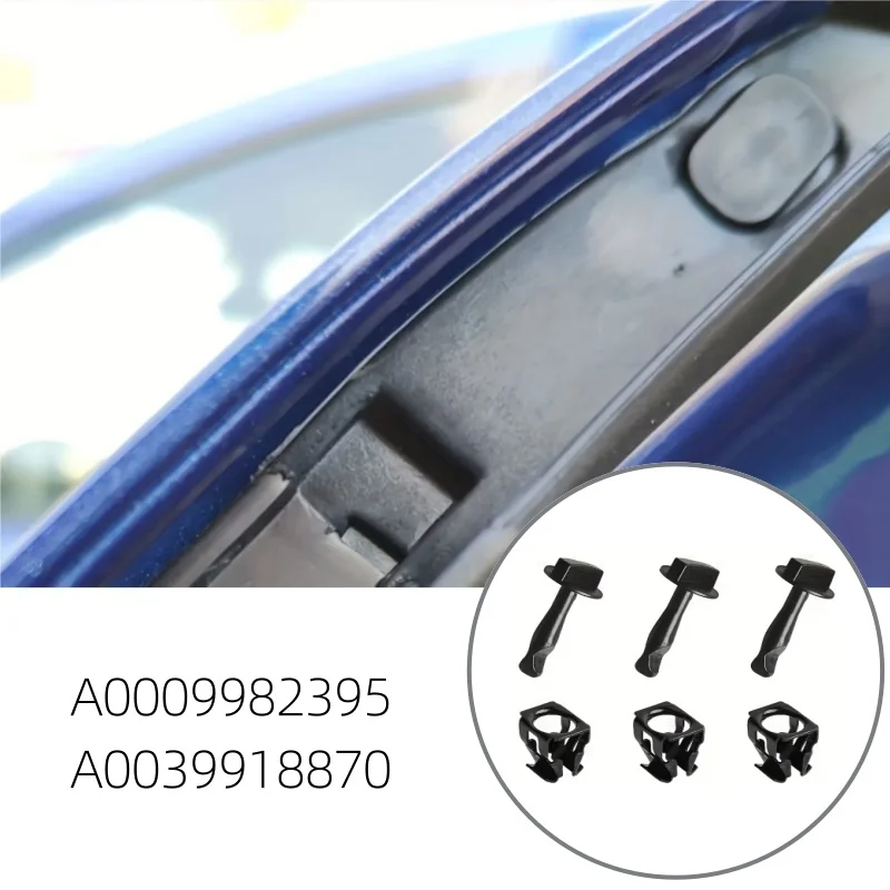 3pcs Car Door Trim Spiral Spring Gasket Kit For Mercedes-Benz S-Class Fixed Buckle And Rotary Catch Retainer Clip Set