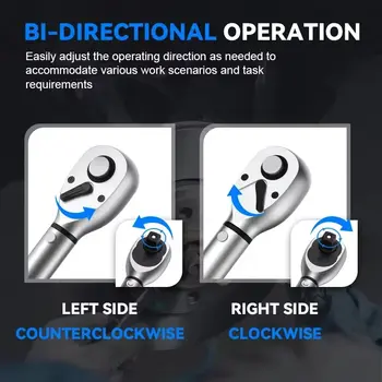 3/8” momentnyckel 5–60 Nm fyrkantsfäste momentnyckel 1/4” Professionell momentnyckel 5–25 Nm Professionellt cykel- och bilreparationsverktyg 10 best sales 5nm torque - №5