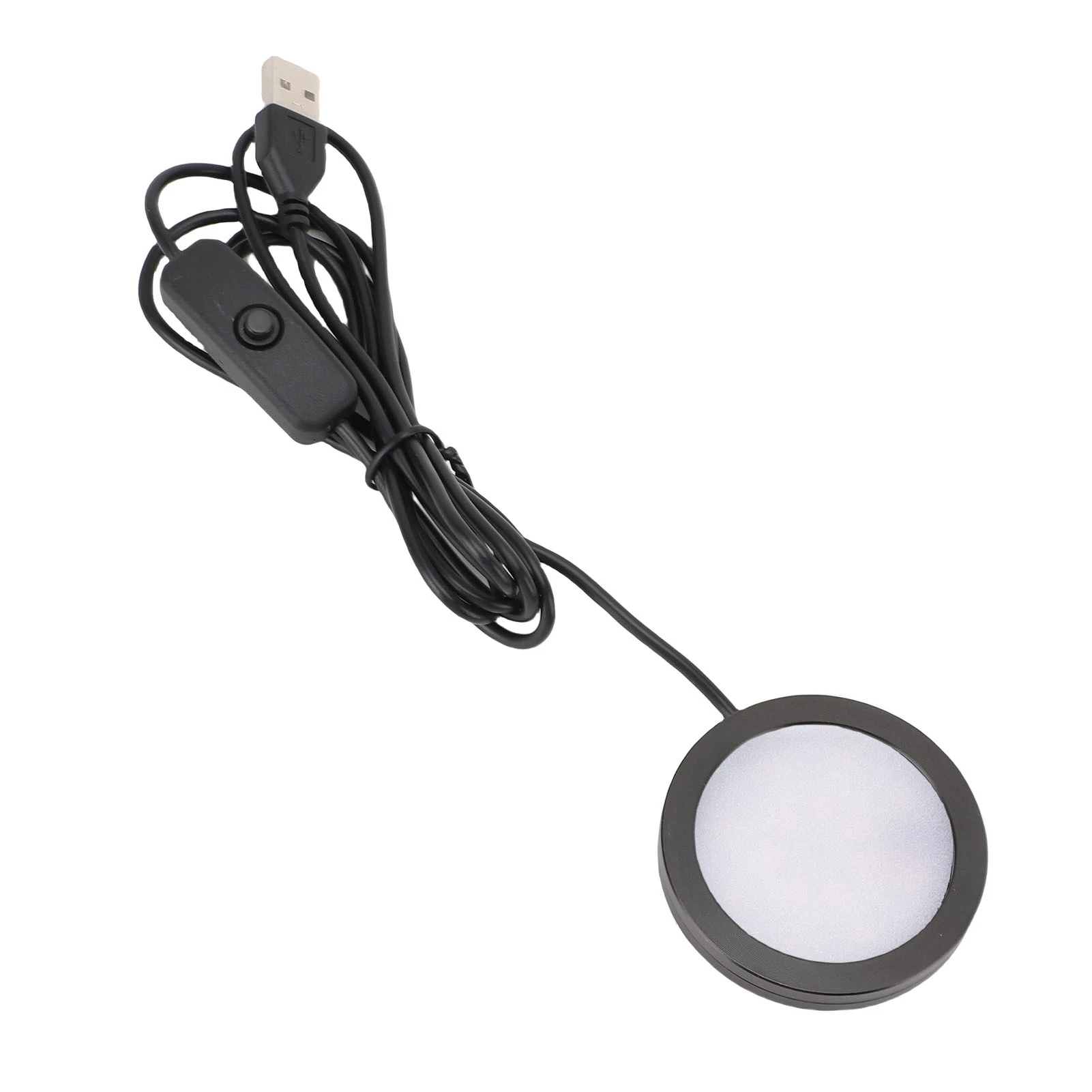 LED Round Light Ultra Thin Aluminum Casing Under Counter Lighting with 1.5m Cable for Ceiling Bedroom Kitchen USB Plug in 5V view 5