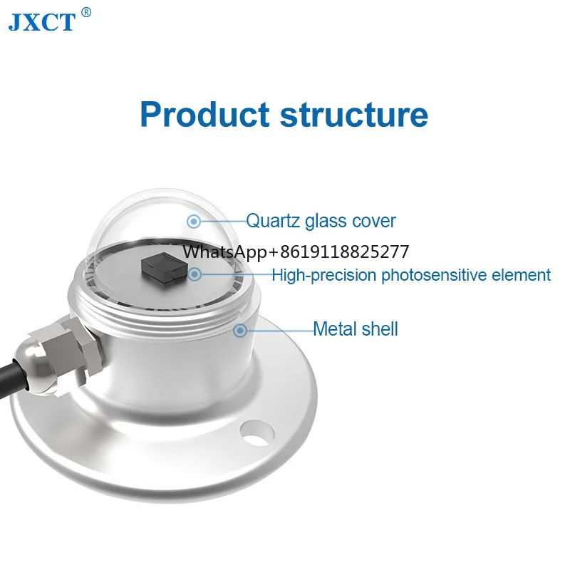 Sensor de Radiación solar Total, transmisor de radiación de iluminación, detector de dispersión de reflexión meteorológica al aire libre