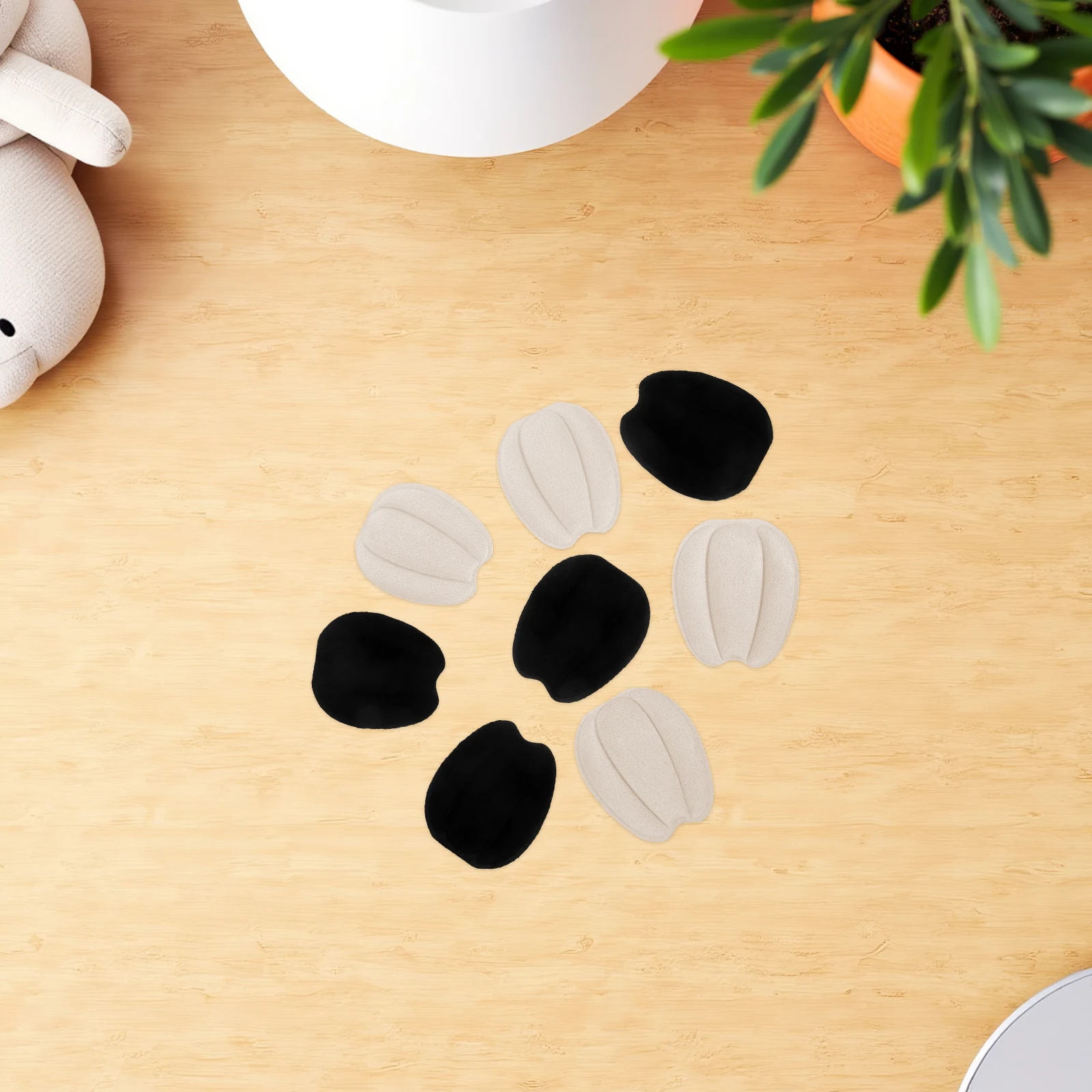 

4 Pair Sliding Insole Antislip Shoe Grips Soft S Grippers for Shoes Musk Heel Cushion Protector