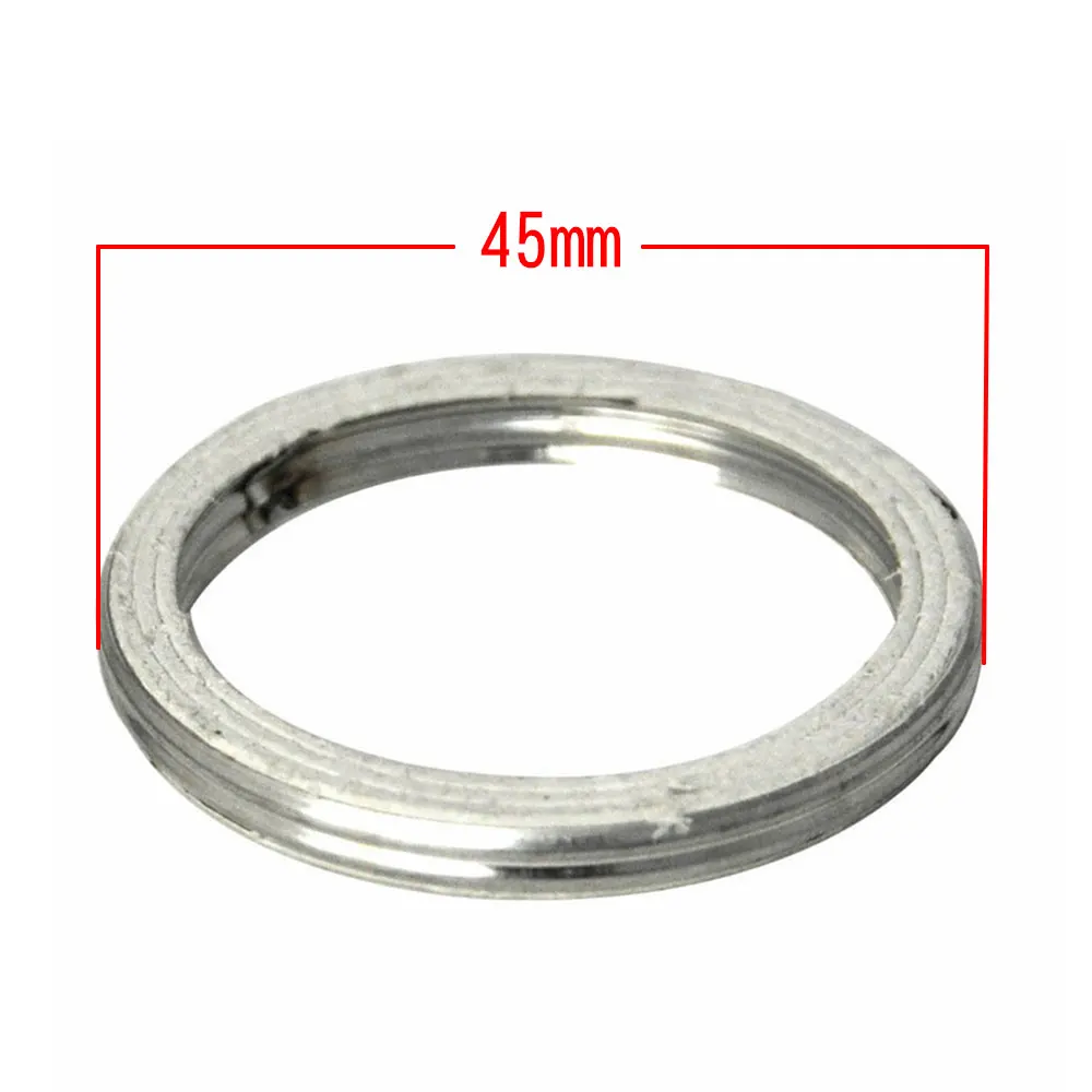 10pcs OD:45mm  exhaust pipe muffler gasket for YAMAHA TTR250 TT-R250 WR250R WR250X YZ450F MT09 FZ09 FJ09 XSR900 TRACER 900