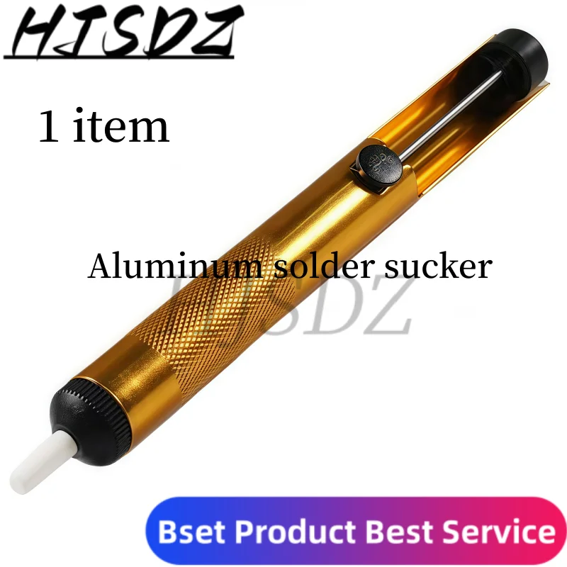 【5PCS/LOT】Aluminum Strong Solder Sucker Electric Soldering Iron Removes Solder Wire All Metal Mouth Gun Pump Electronic Tool