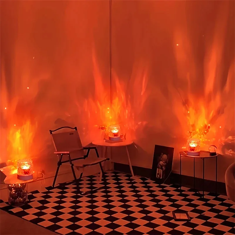 TOPLIVING 16 Colors Northern Lights Water Ripple Lamp Ocean Wave  Projector Dimmable LED Light For Bedroom Office Bar Party Chri