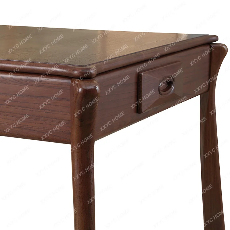 Household Electric Mahjong Table Solid Wood Mute Mahjong Machine Automatic Dining Table Dual-Use with Chair