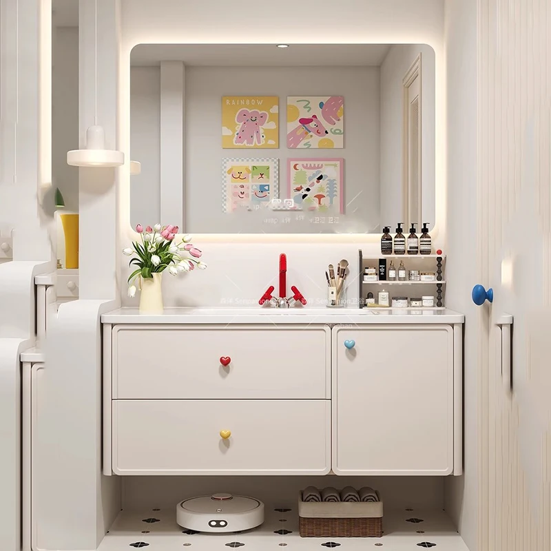 

Modern Skincare Shelves Cupboard Partitions Corner Makeup Vanity Bathroom Cabinet Toilet Organizer Gabinete Hotel Furniture