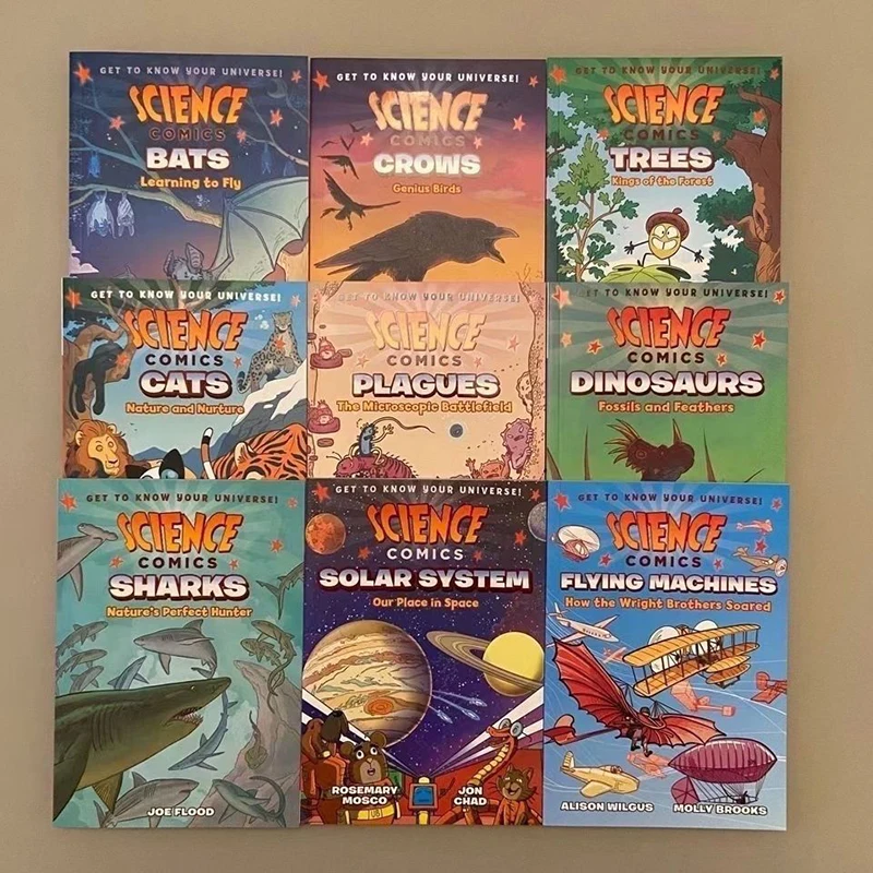 A Full Set of 25 Volumes English Version of Science Comics Scientific Comics Series Full-color Comics Natural Science Books