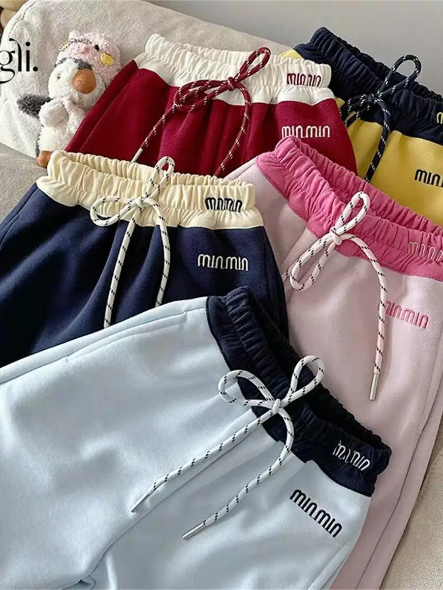 กางเกงขายาวทรงตรงแฟชั่นสไตล์เกาหลี ชุดลำลองสำหรับเด็กผู้หญิง ฤดูใบไม้ร่วง รุ่นใหม่มาแรง กางเกงเด็กสุดเทรนดี้