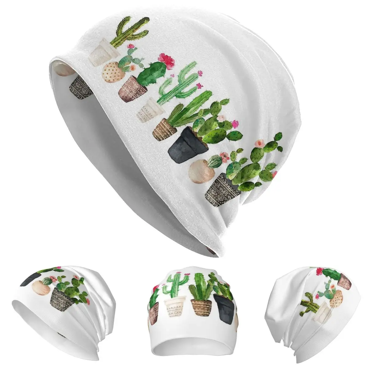 

Шапки-бини Cactus Skullies, теплая осенне-зимняя уличная шапка, вязаные шапки для мужчин, женщин и взрослых